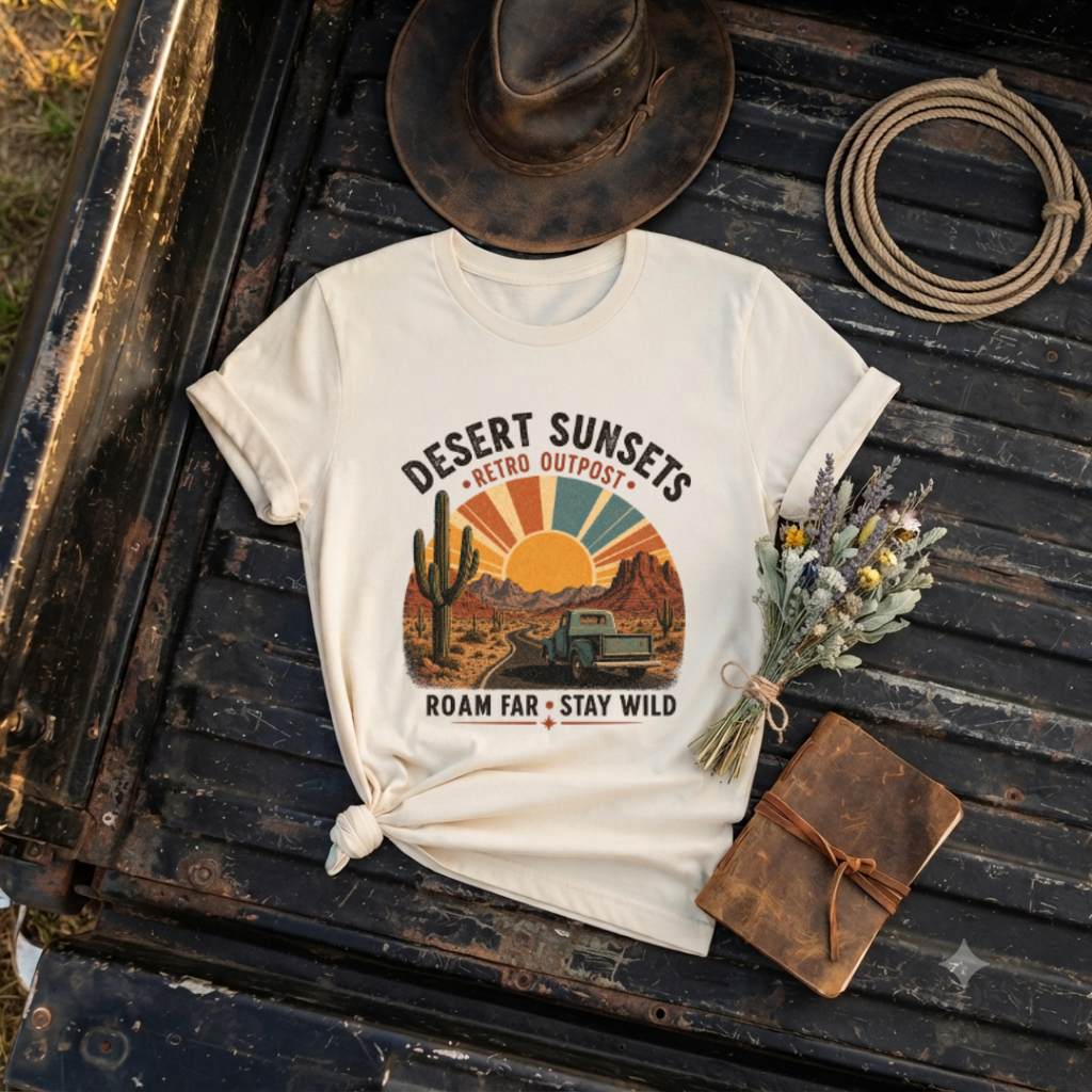 "Retro Outpost Roam Far"