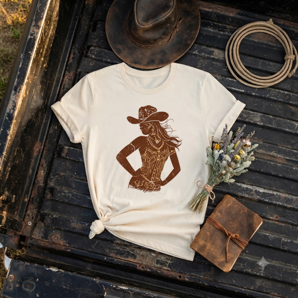 "Cowgirl Silhouette" Graphic T‑Shirt
