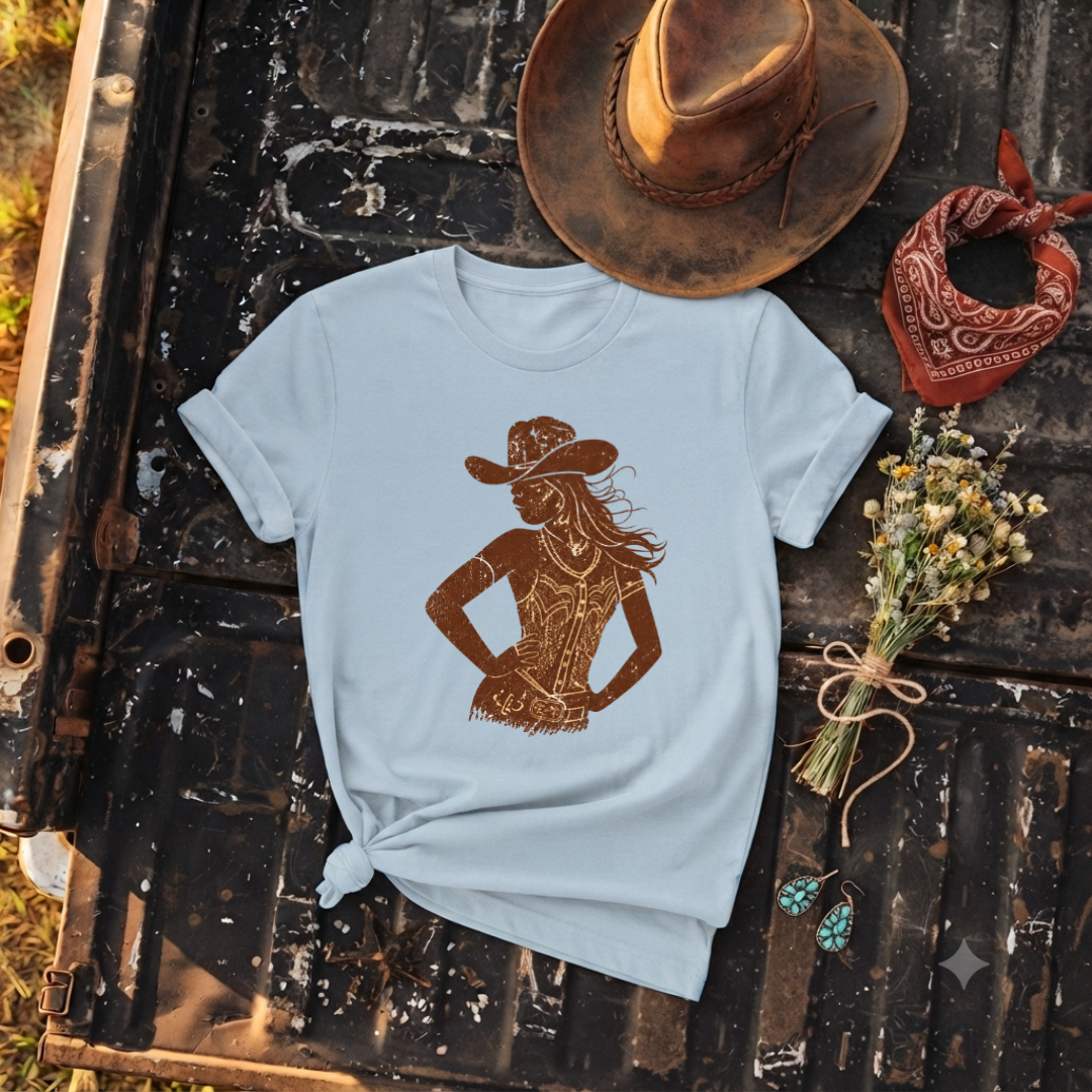 "Cowgirl Silhouette" Graphic T‑Shirt
