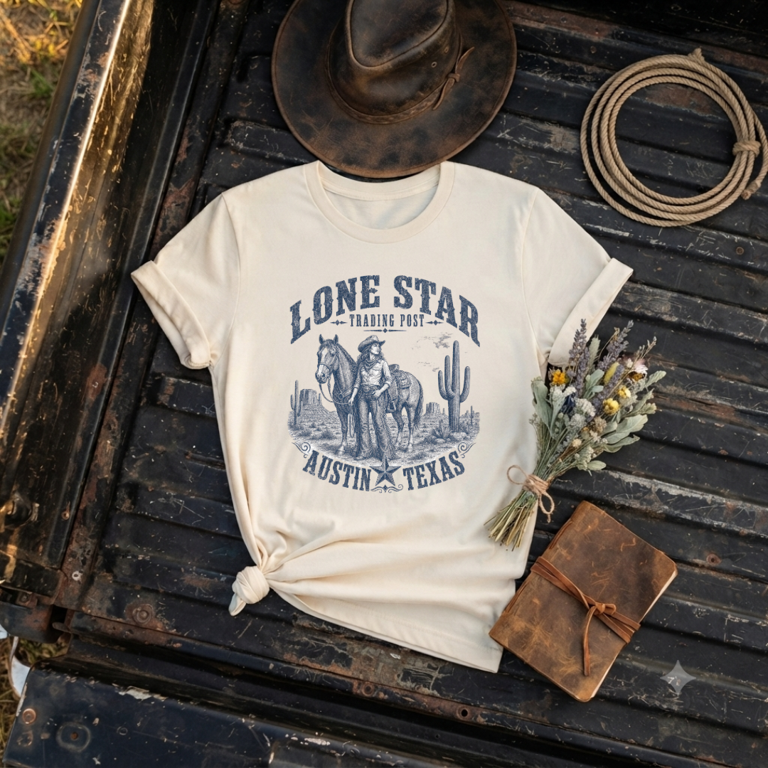 "Lone Star Trading Post" Graphic T-Shirt