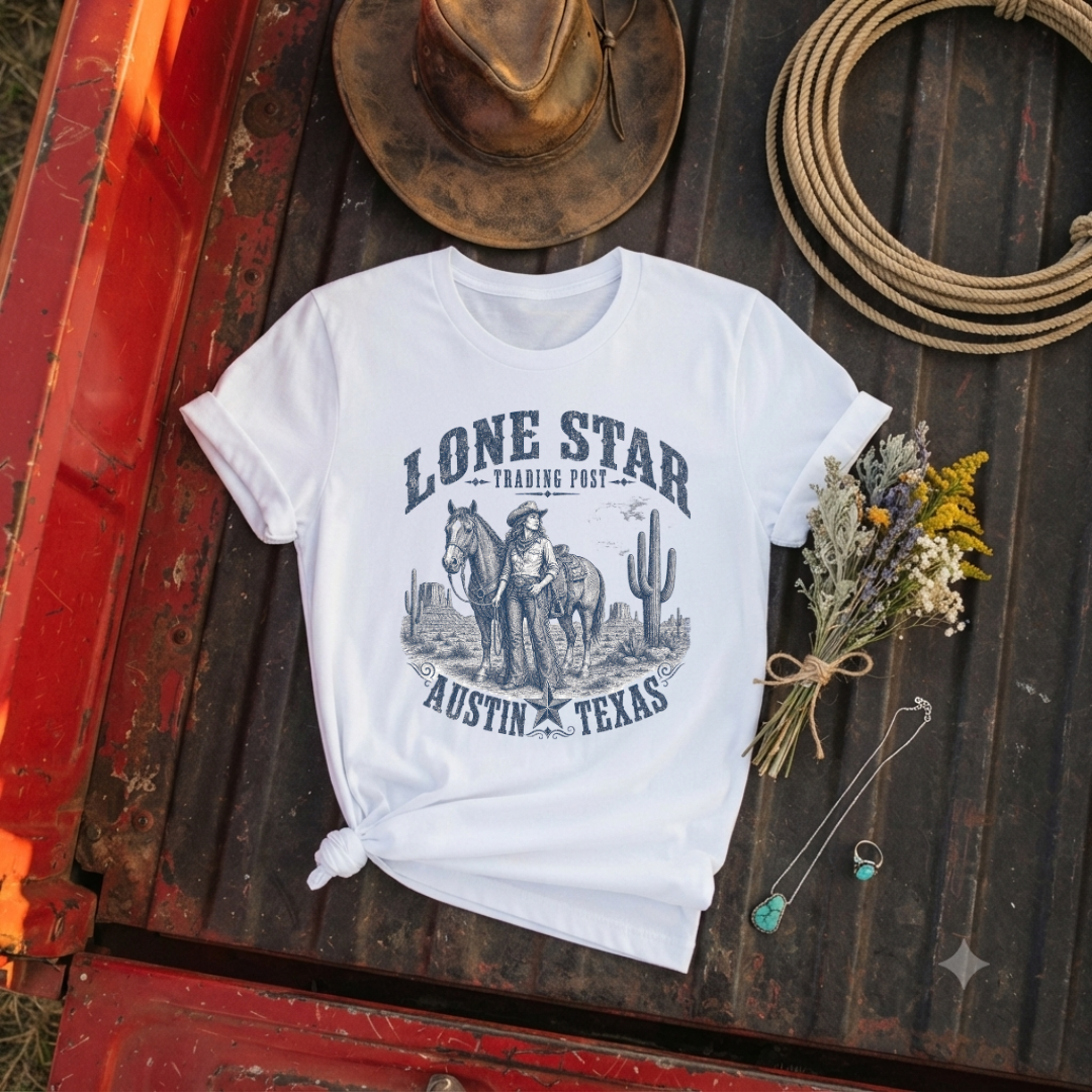 "Lone Star Trading Post" Graphic T-Shirt