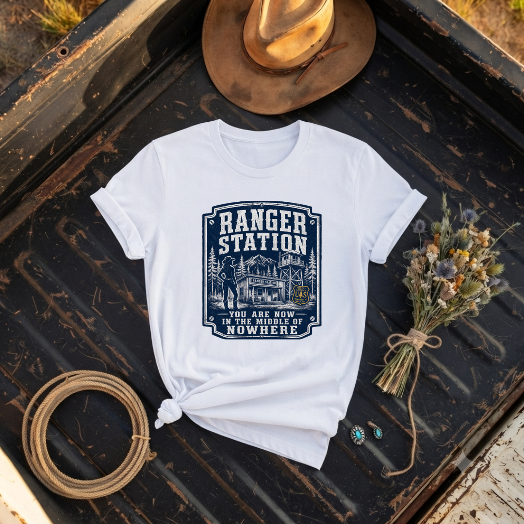 "Vintage Ranger Station" Graphic T-Shirt