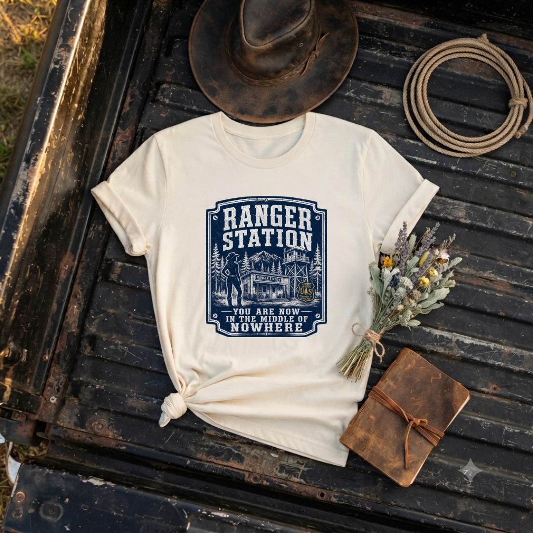 "Vintage Ranger Station" Graphic T-Shirt