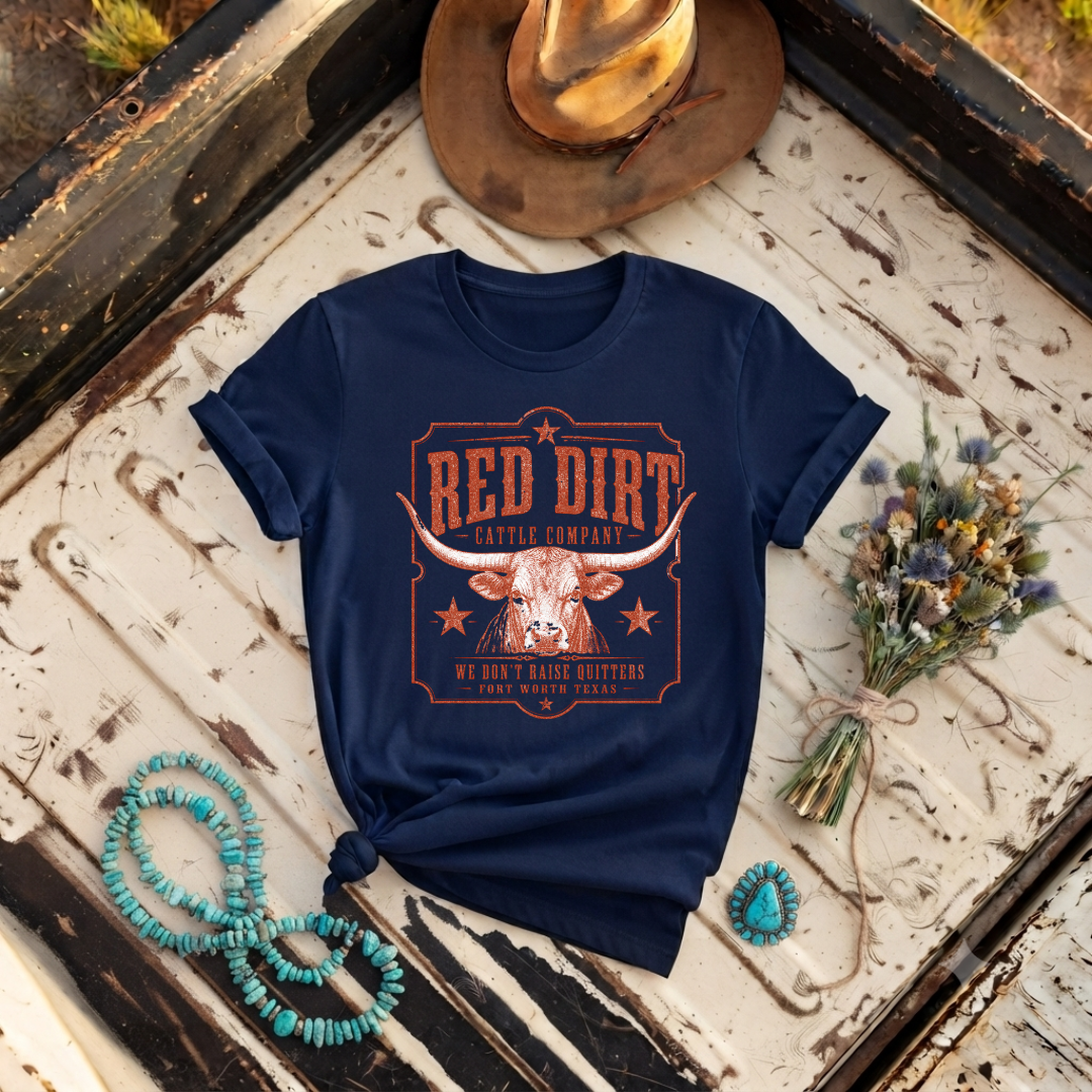 "Western Red Dirt Cattle Company" Graphic T-Shirt