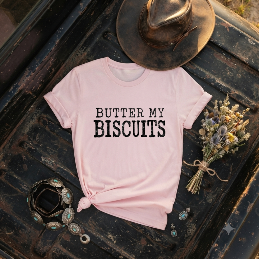 "Butter My Biscuits" Graphic T-Shirt
