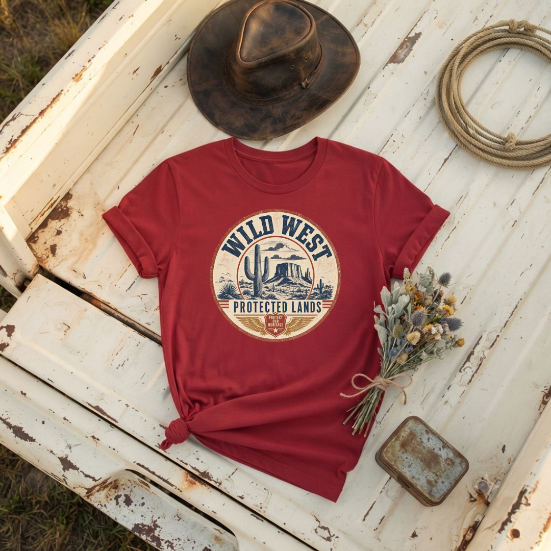 Vintage "Wild West Protected Lands" T-Shirt