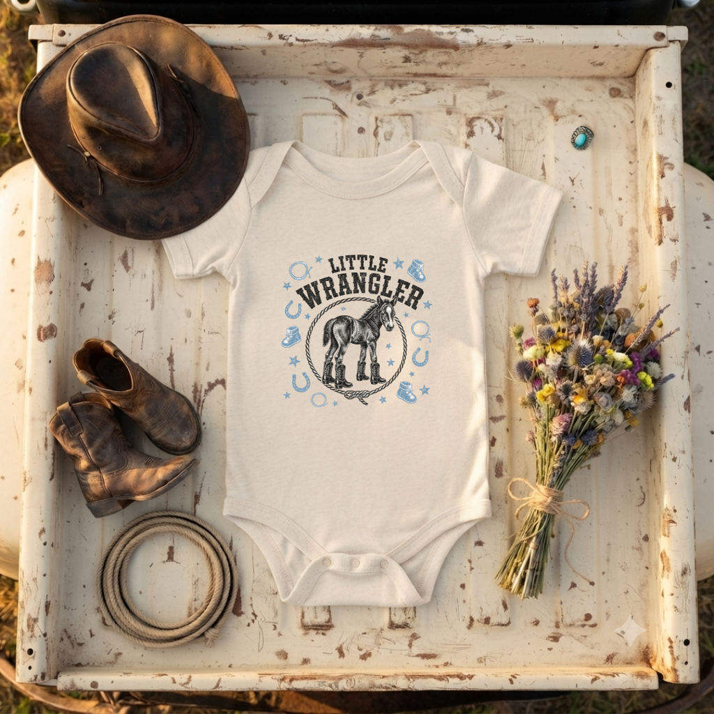 "Little Wrangler" Baby Onesie