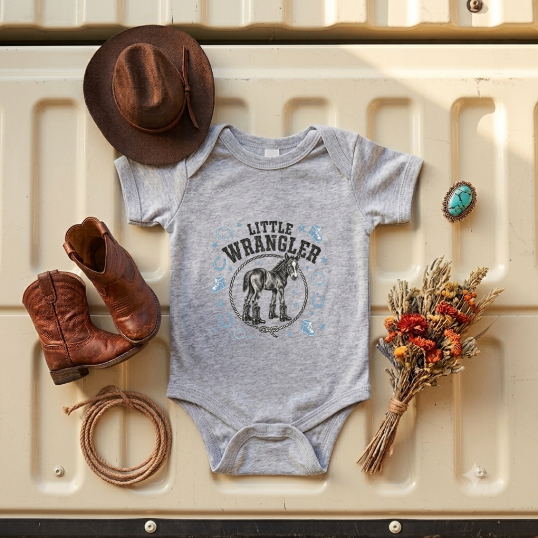 "Little Wrangler" Baby Onesie