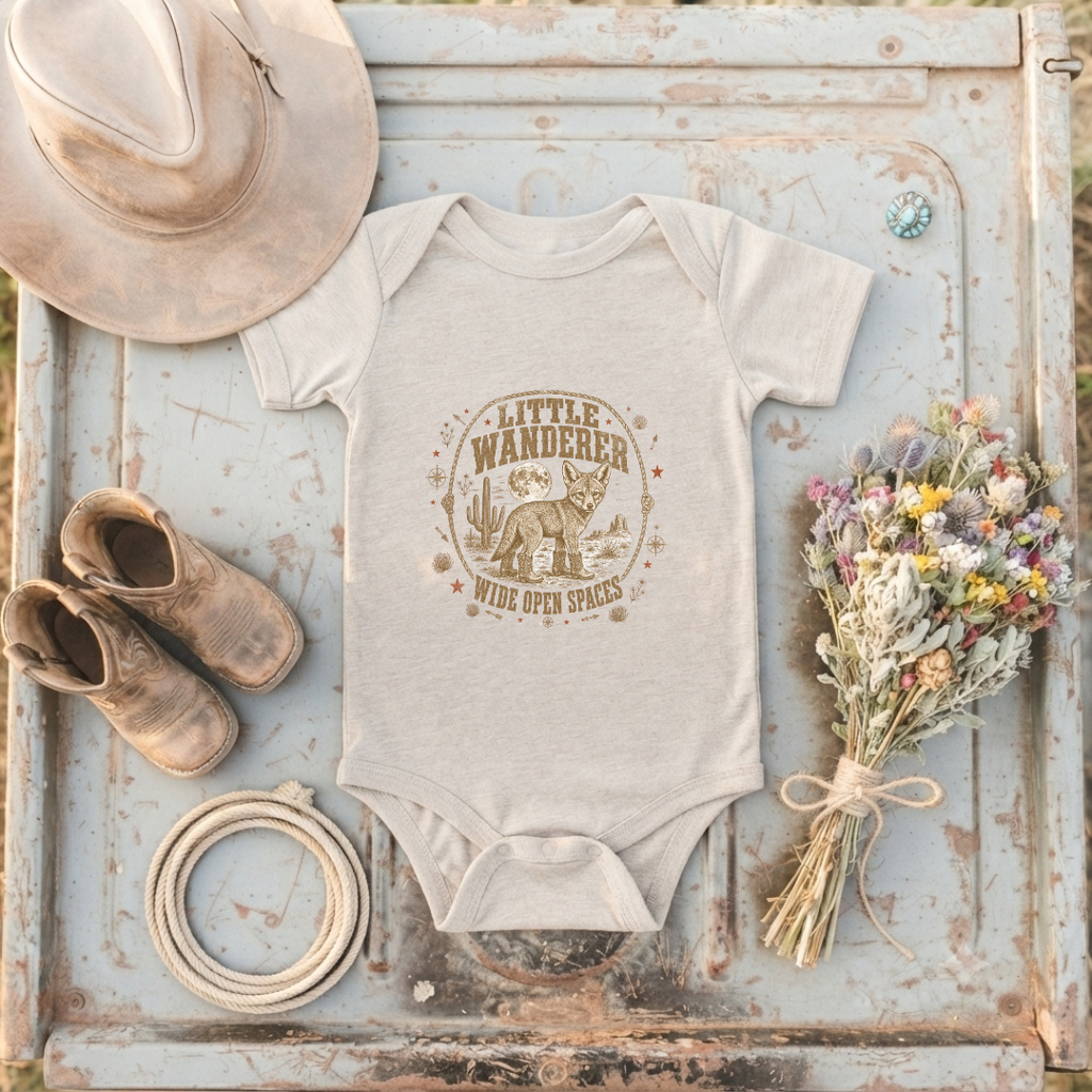 "Little Wanderer" Baby Onesie