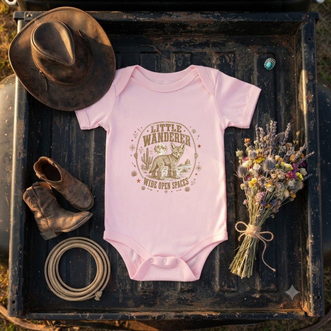 "Little Wanderer" Baby Onesie