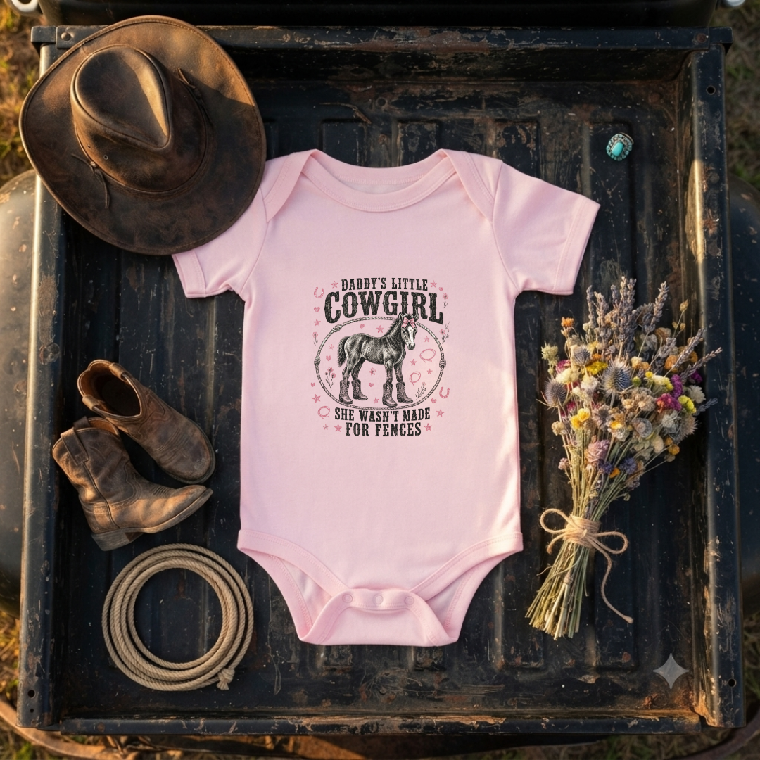 "Daddy's Little Cowgirl" Baby Onesie