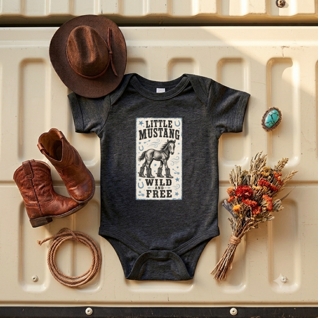 "Little Mustang" Baby Onesie