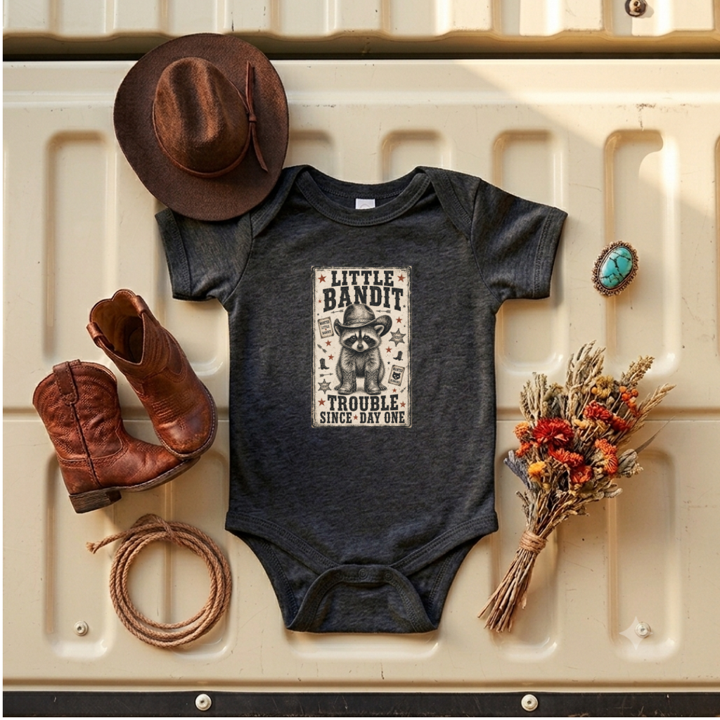 "Little Bandit" Baby Onesie