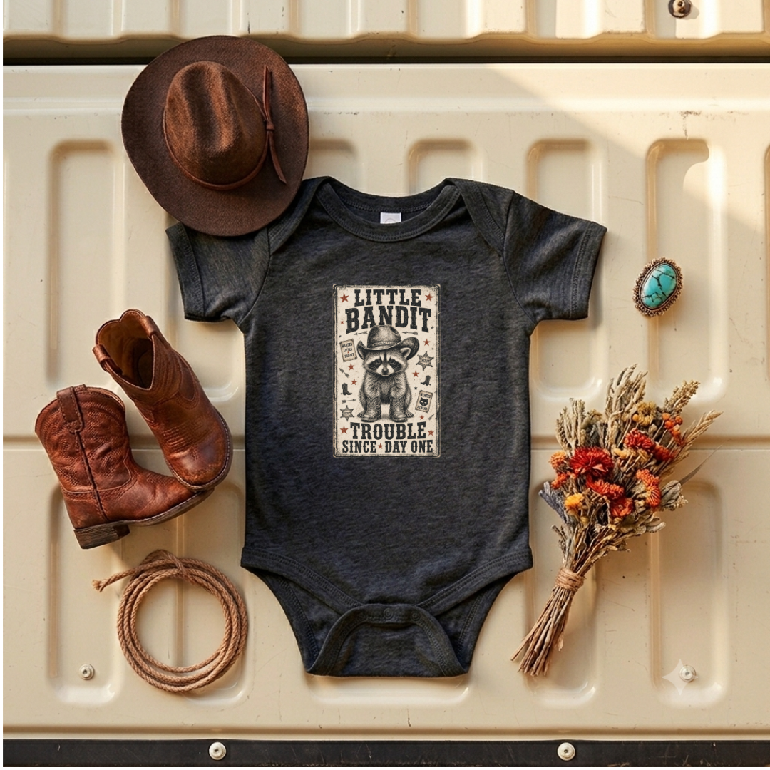 "Little Bandit" Baby Onesie