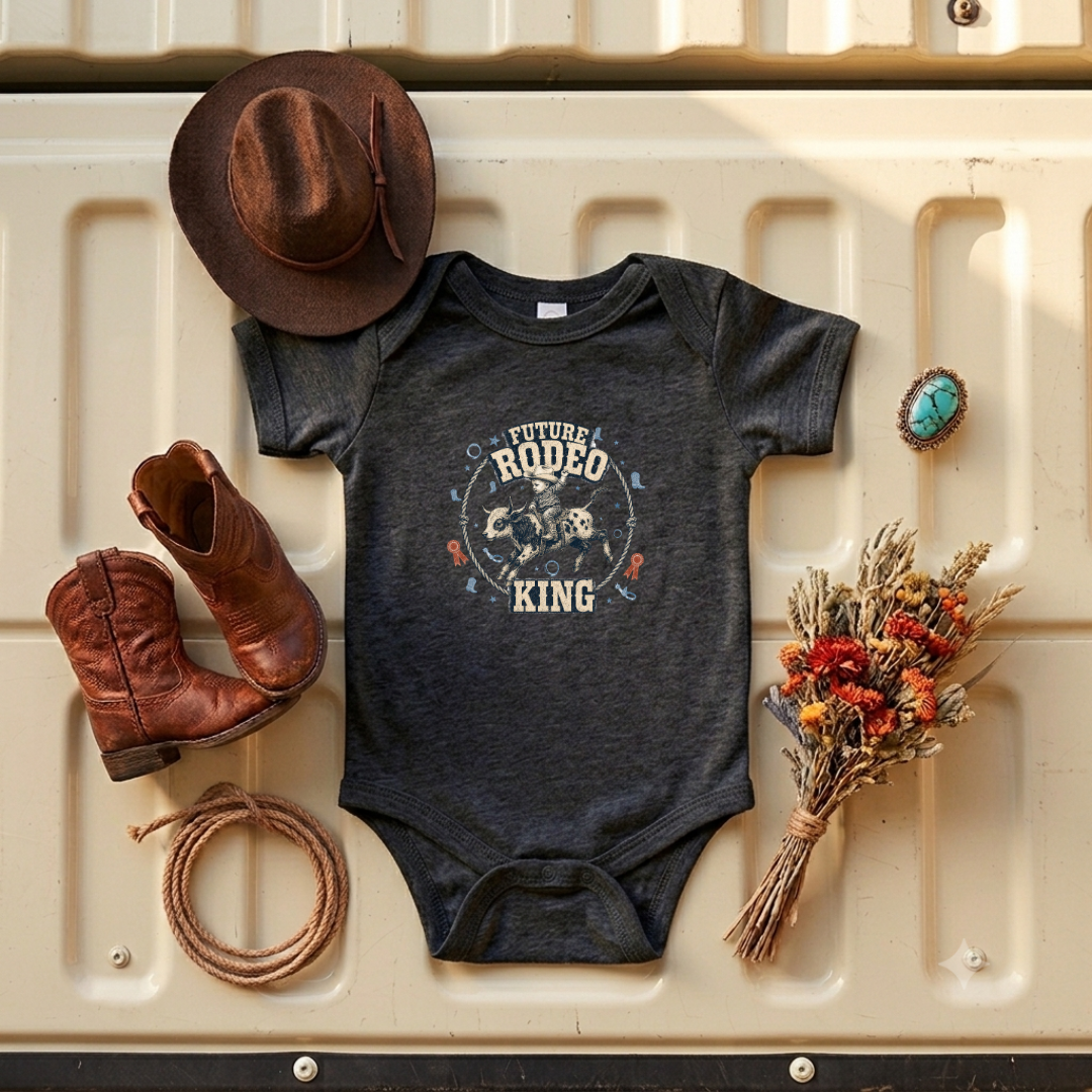 "Future Rodeo King" Baby Onesie
