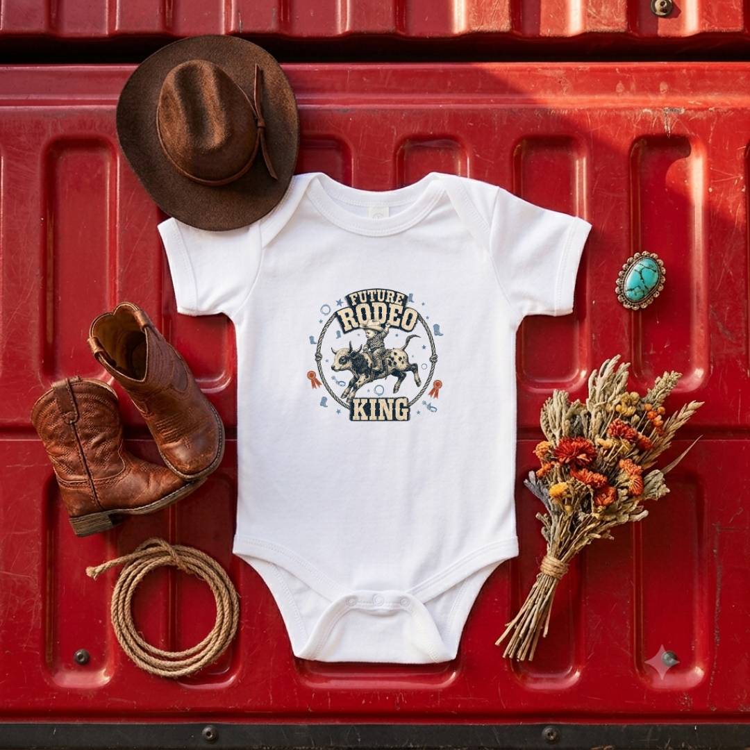 "Future Rodeo King" Baby Onesie