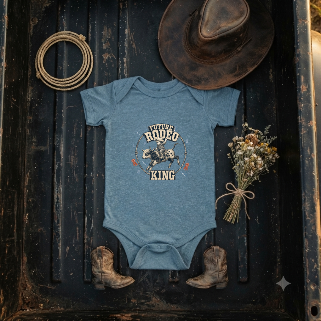"Future Rodeo King" Baby Onesie