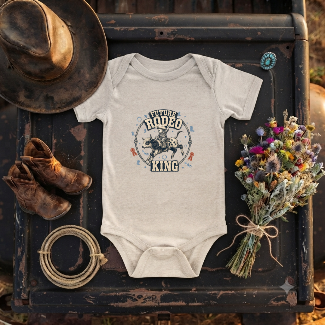 "Future Rodeo King" Baby Onesie