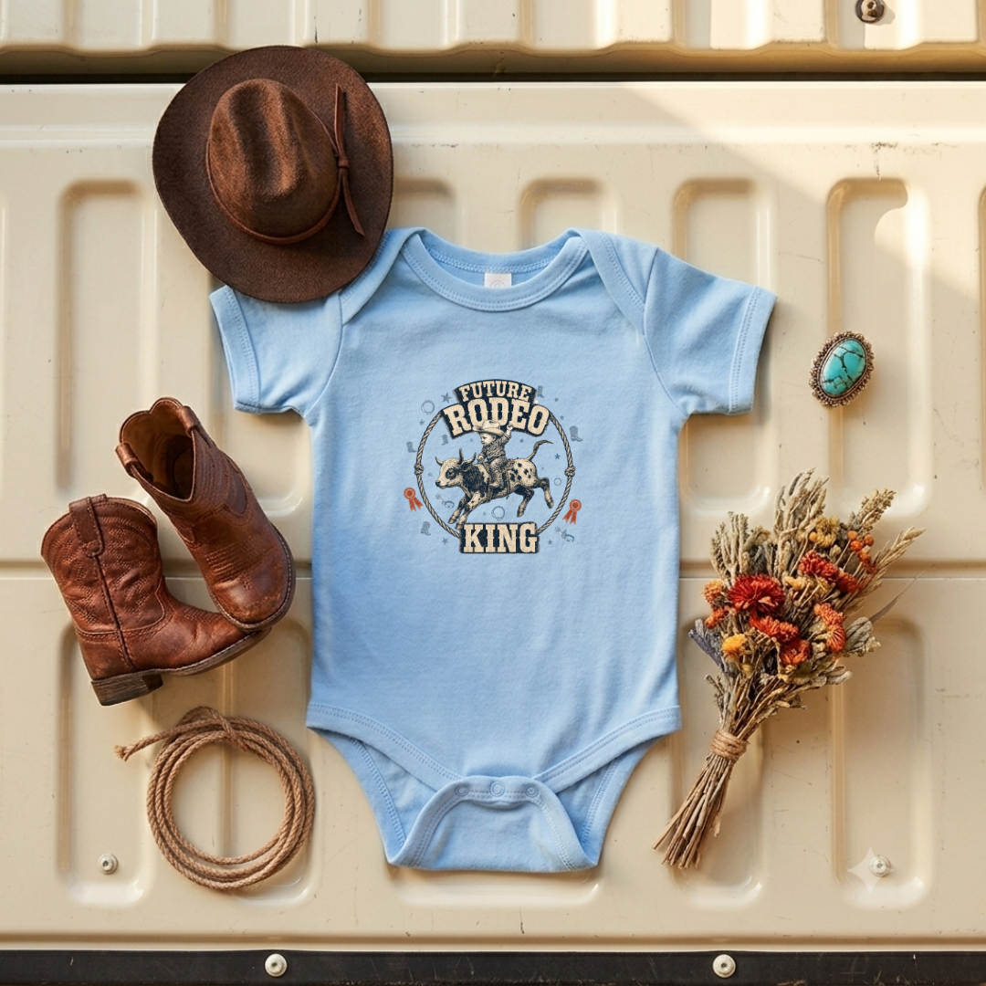 "Future Rodeo King" Baby Onesie