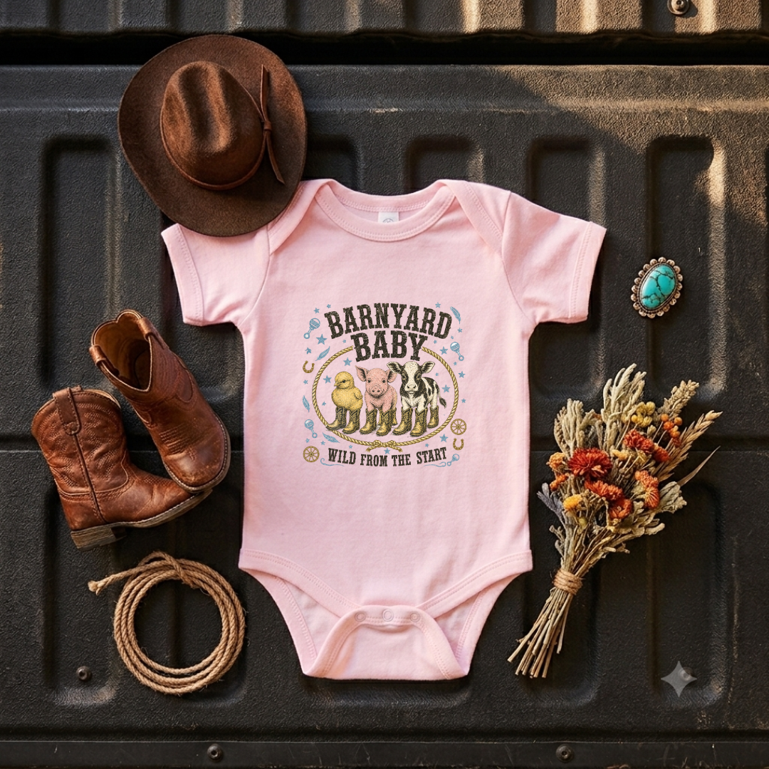 "Barnyard Baby" Baby Onesie