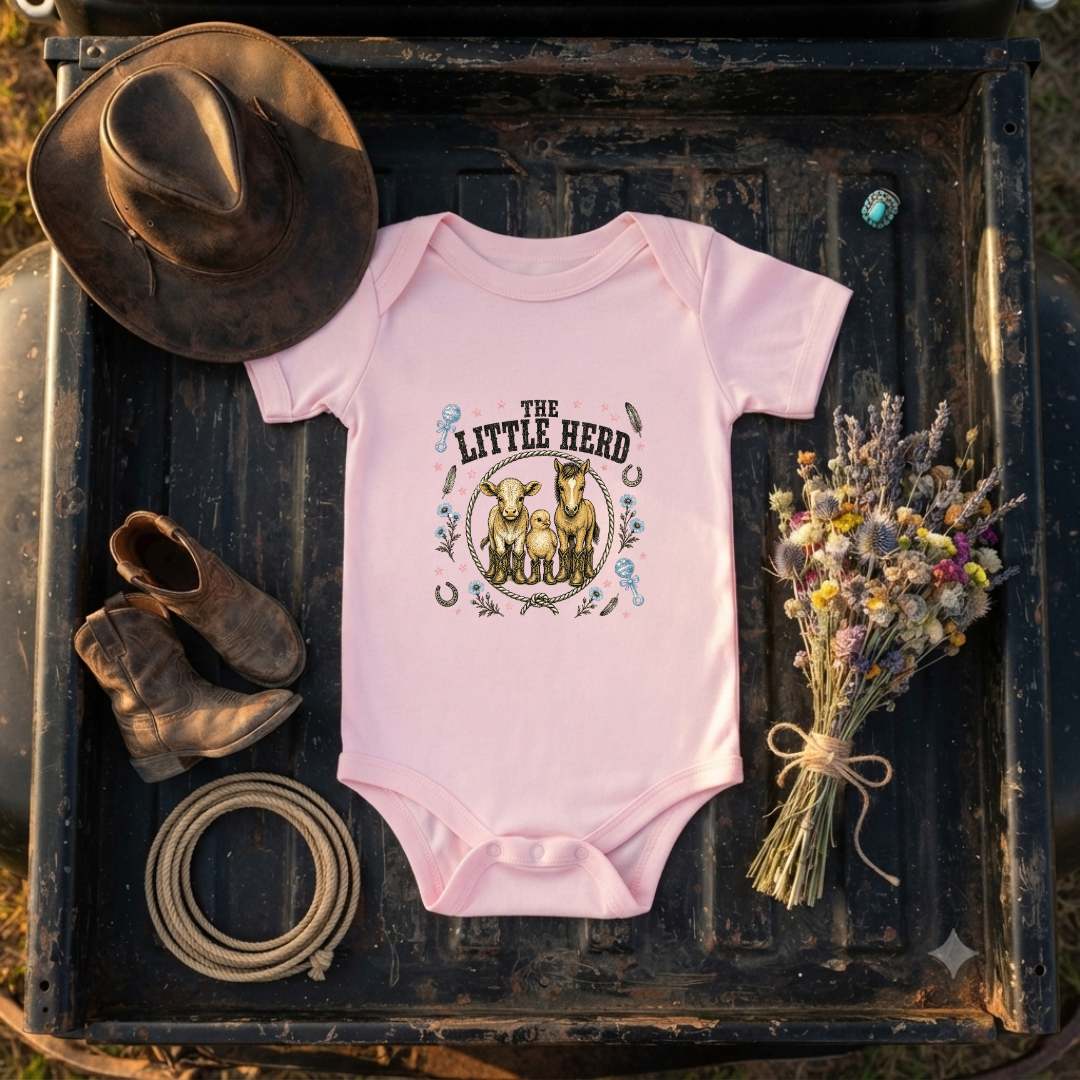 "Little Herd" Baby Onesie