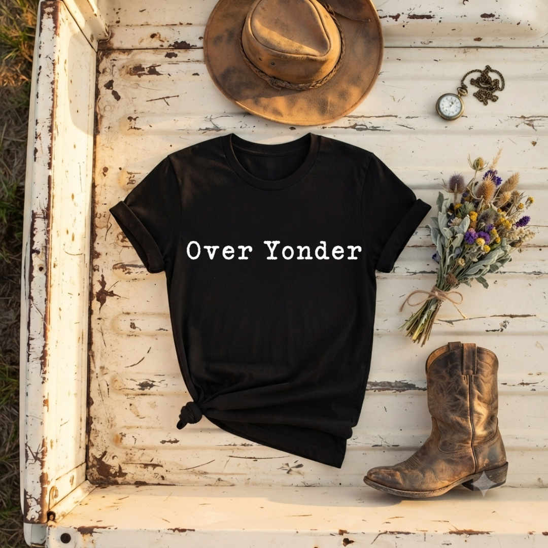 "Over Yonder" Typewriter Soft T-Shirt