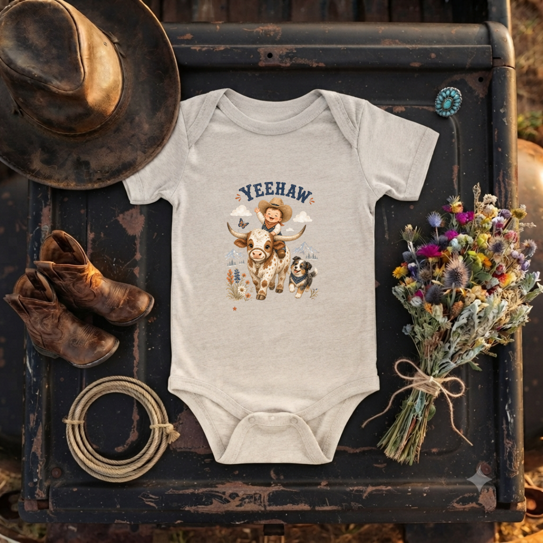 "Yeehaw" Cowboy Infant Onesie