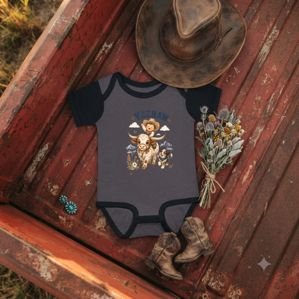 "Yeehaw" Cowboy Infant Onesie