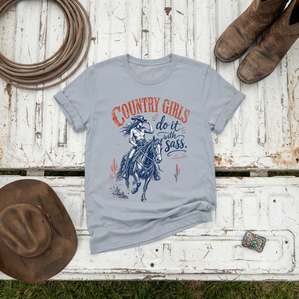 "Country Girl Sass" Vintage T-Shirt