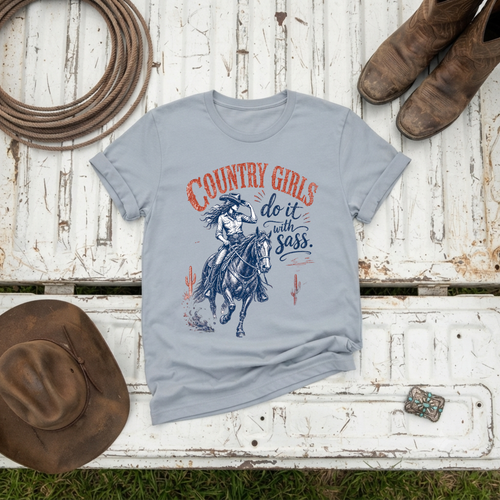 "Country Girl Sass" Vintage T-Shirt