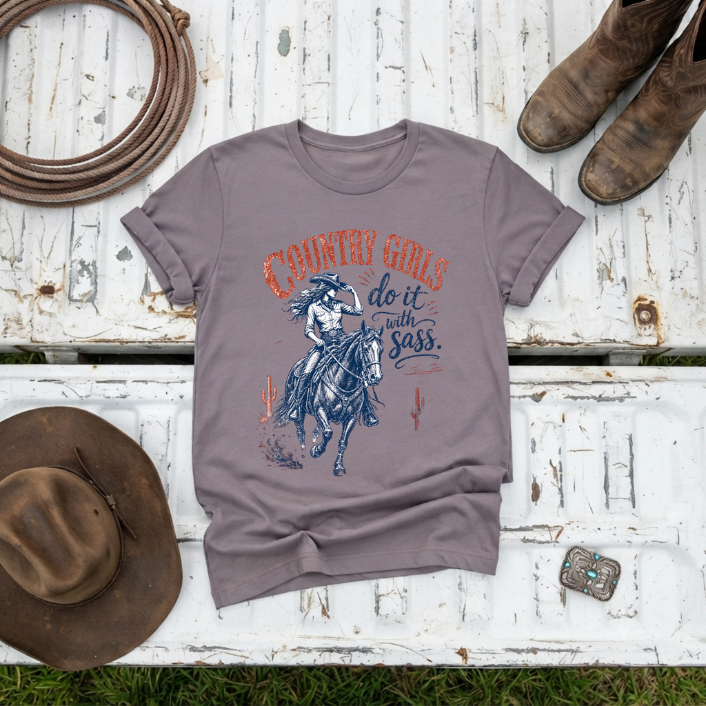 "Country Girl Sass" Vintage T-Shirt