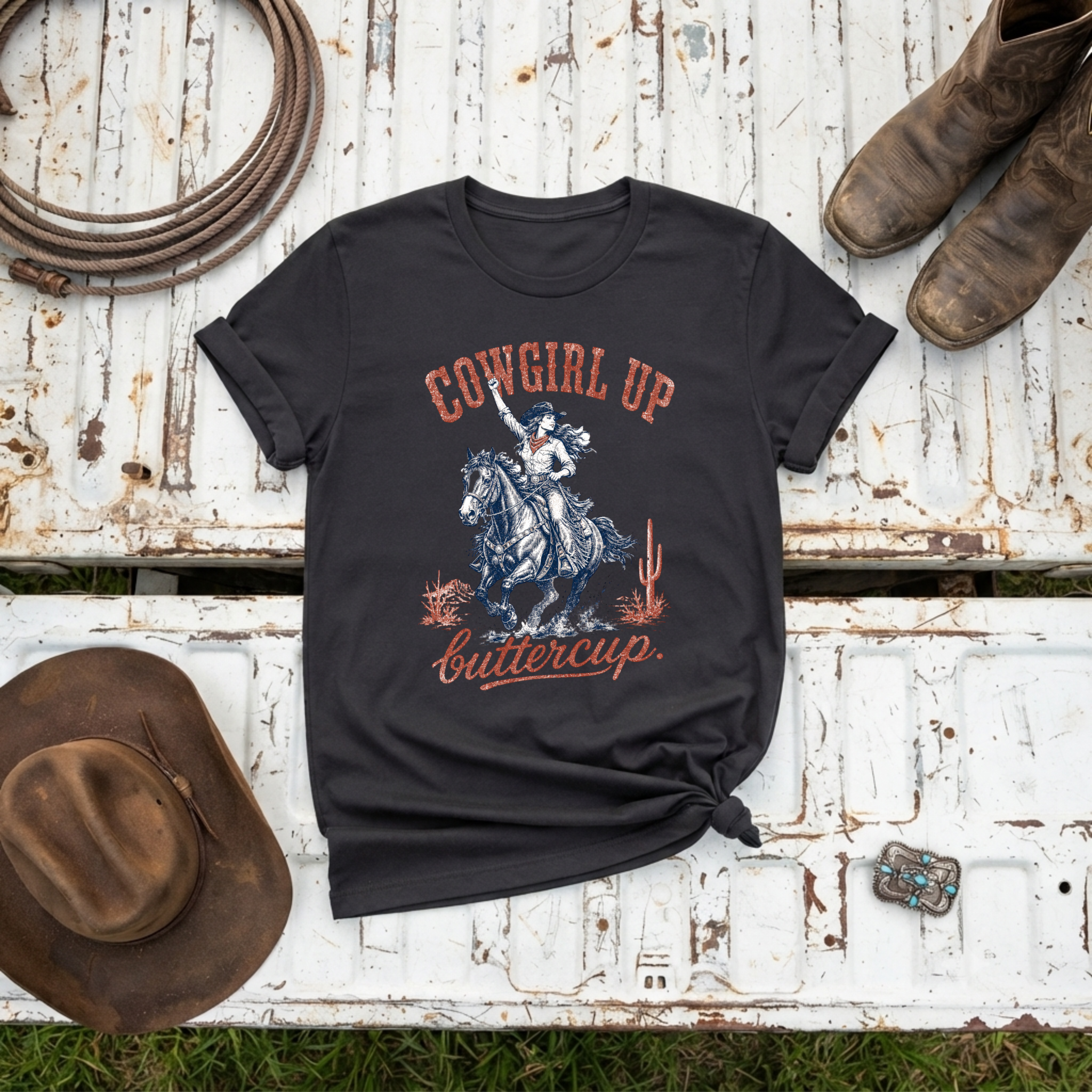 "Cowgirl Up Buttercup" T-Shirt
