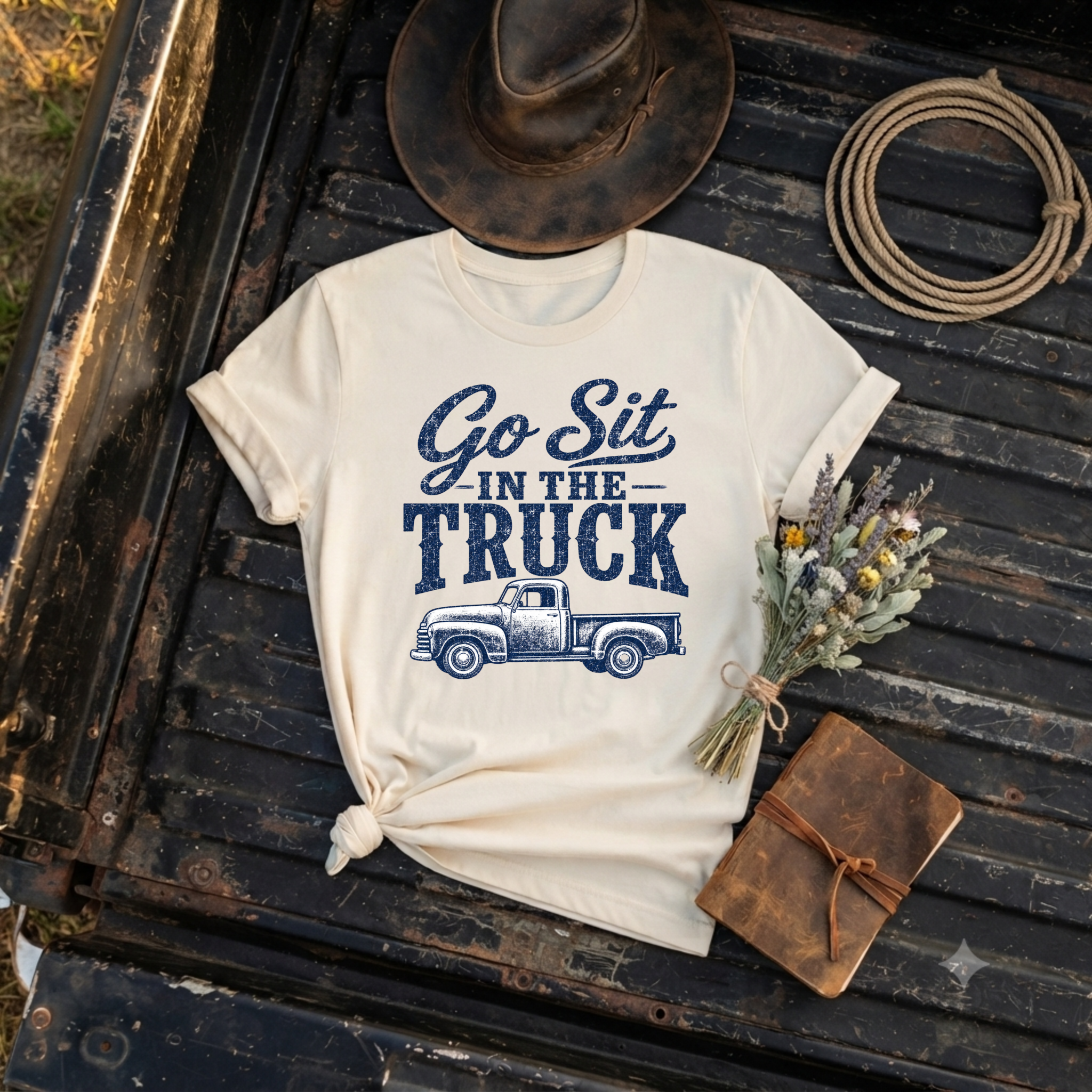 "Go Sit in the Truck" Graphic T‑Shirt