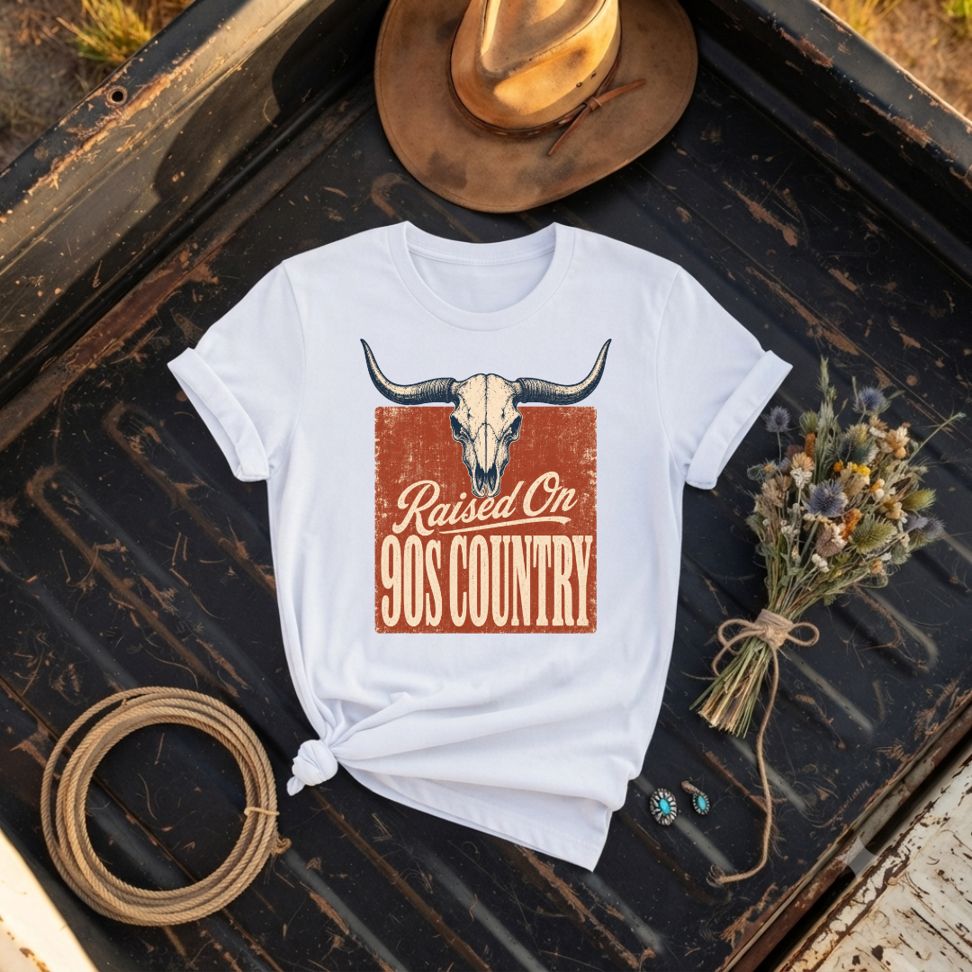"Raised On 90's Country" Graphic T-Shirt