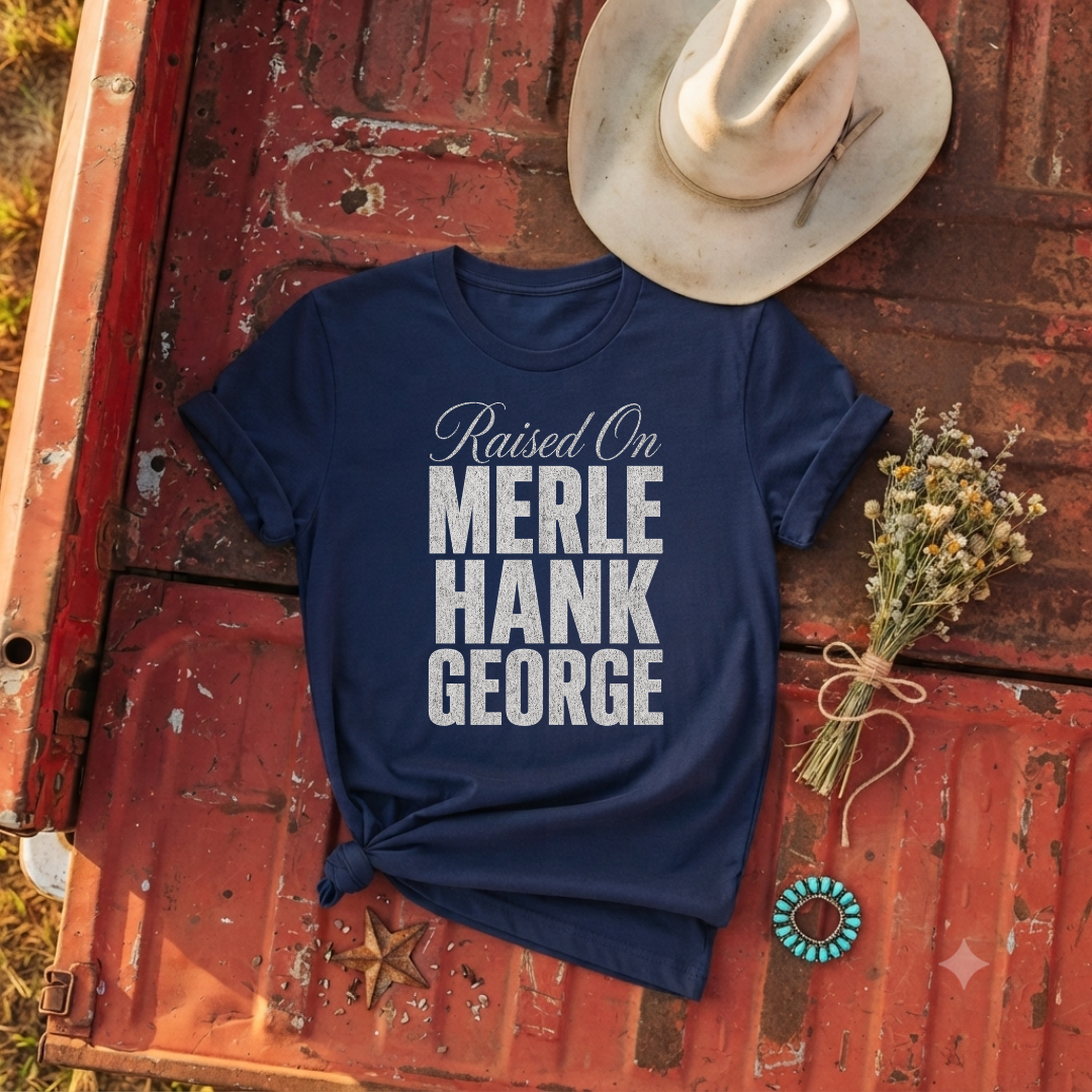 "Merle, Hank, George" Vintage T-Shirt