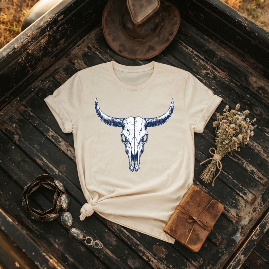 "Longhorn Skull"  Graphic T-Shirt