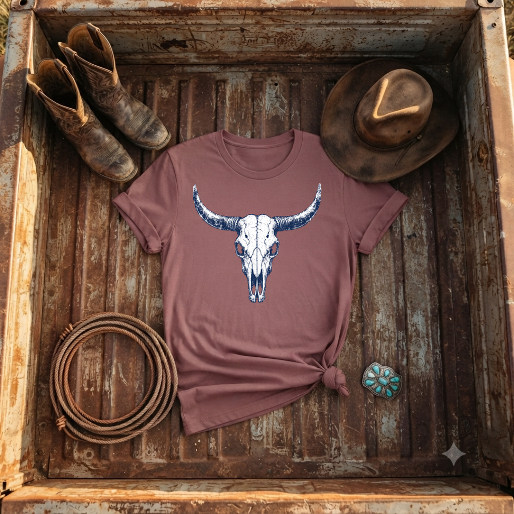 "Longhorn Skull"  Graphic T-Shirt
