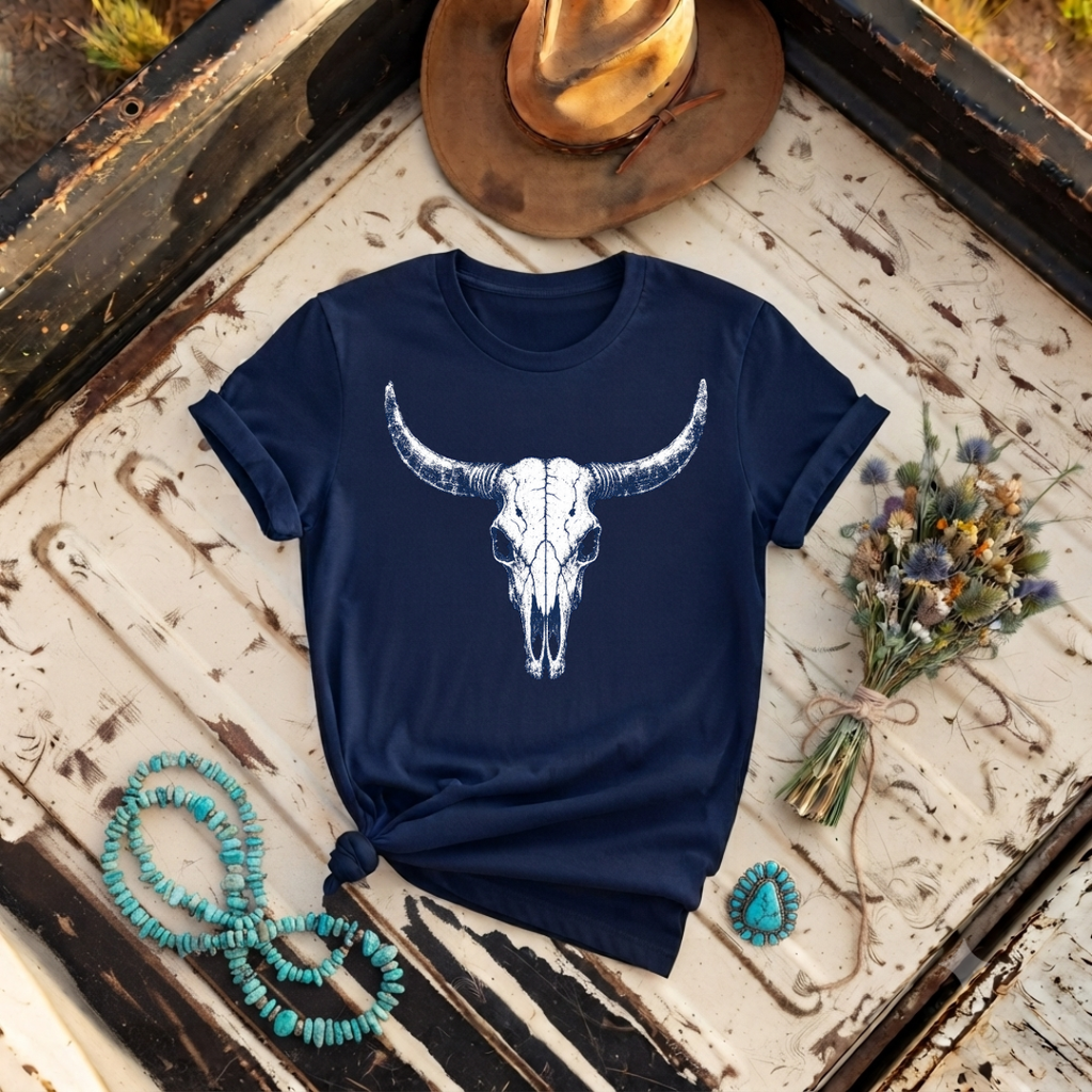 "Longhorn Skull"  Graphic T-Shirt