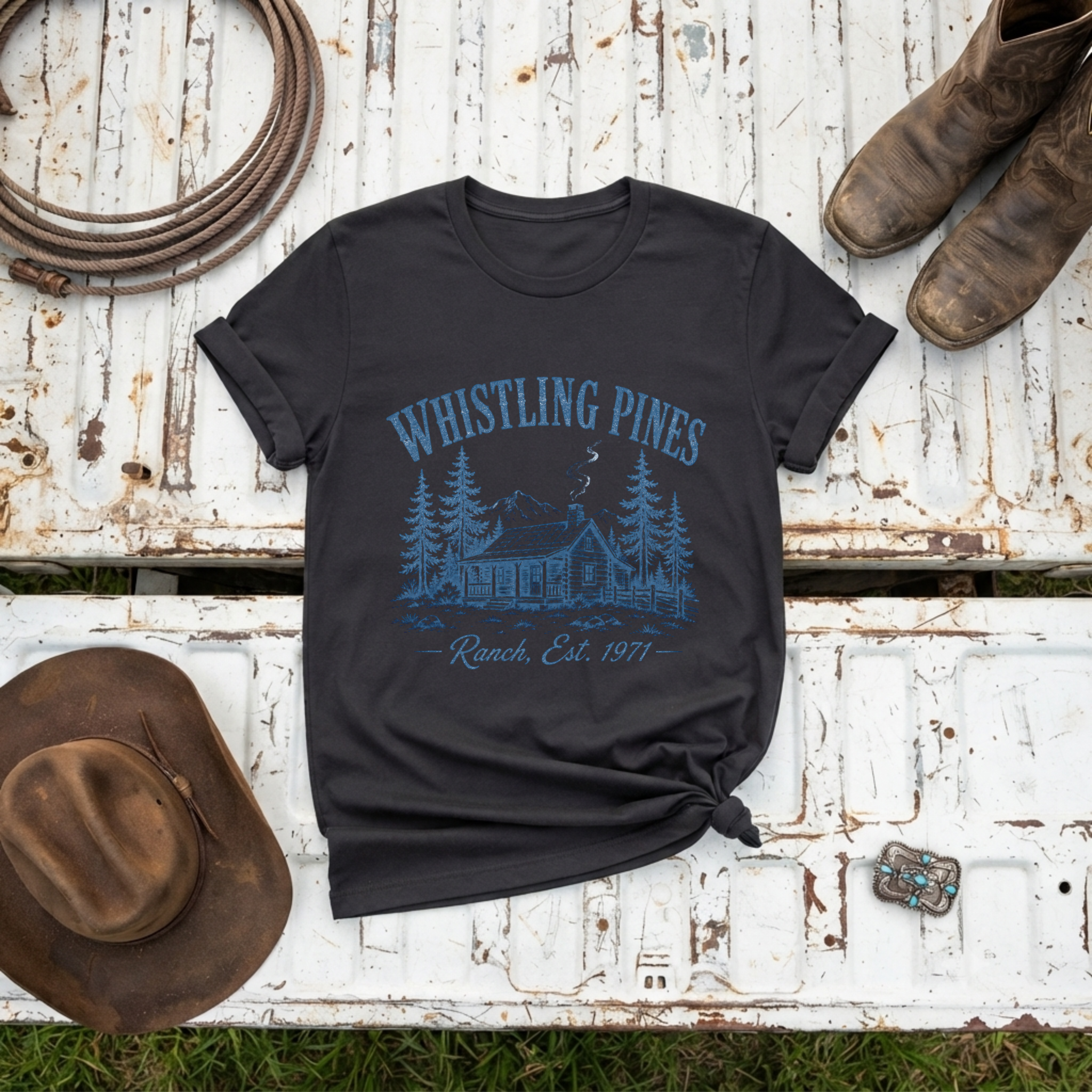 "Whistling Pines Cabin" T-Shirt