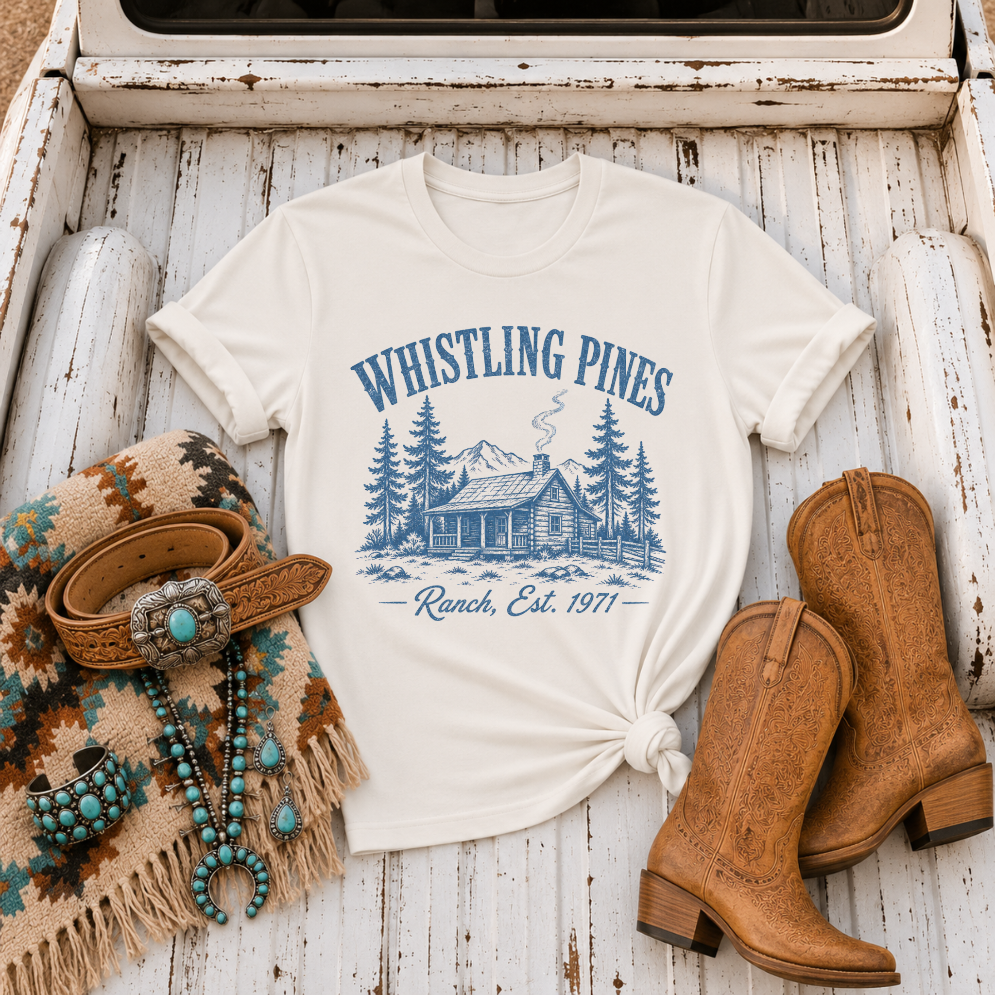 "Whistling Pines Cabin" T-Shirt