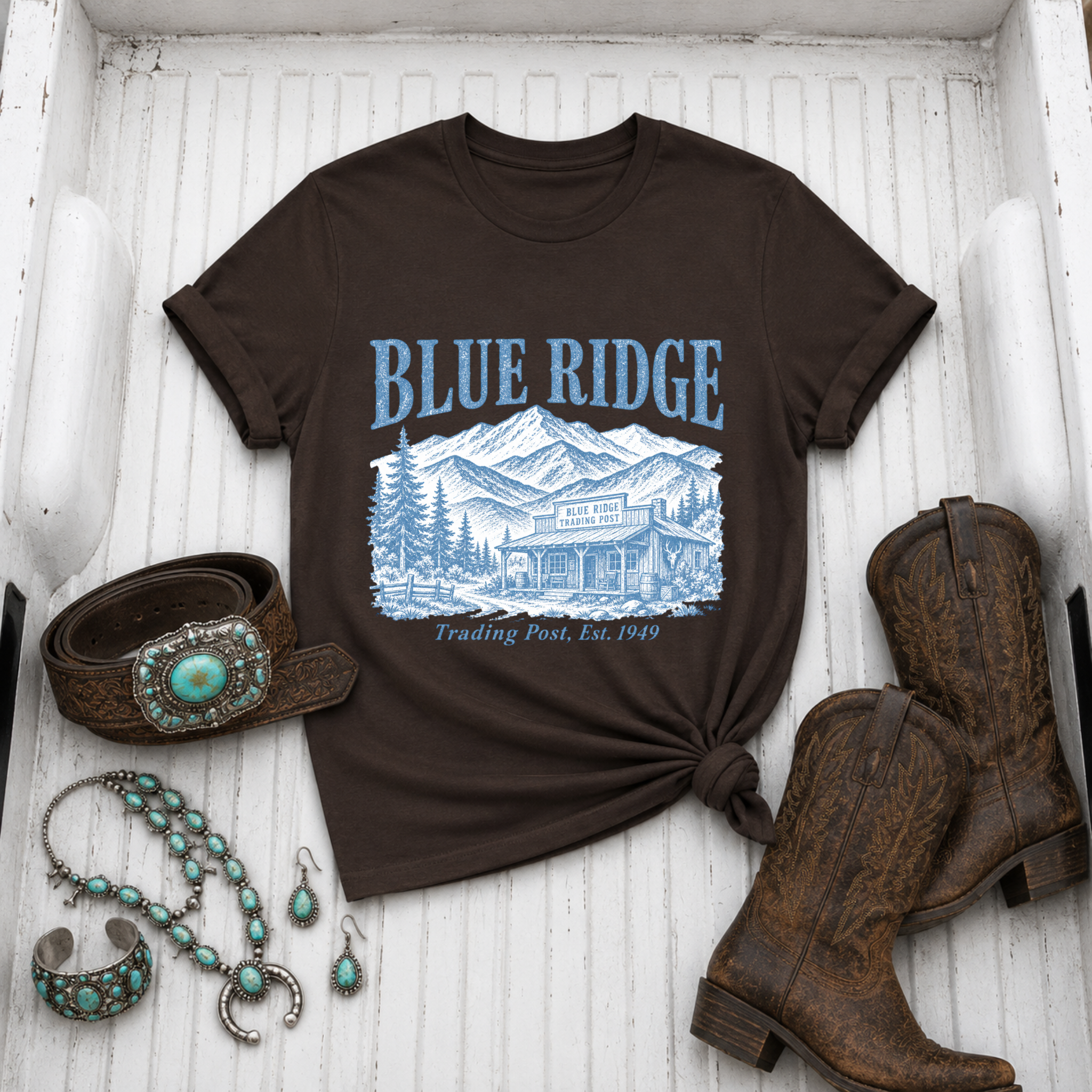 "Blue Ridge Trading Post" T‑Shirt