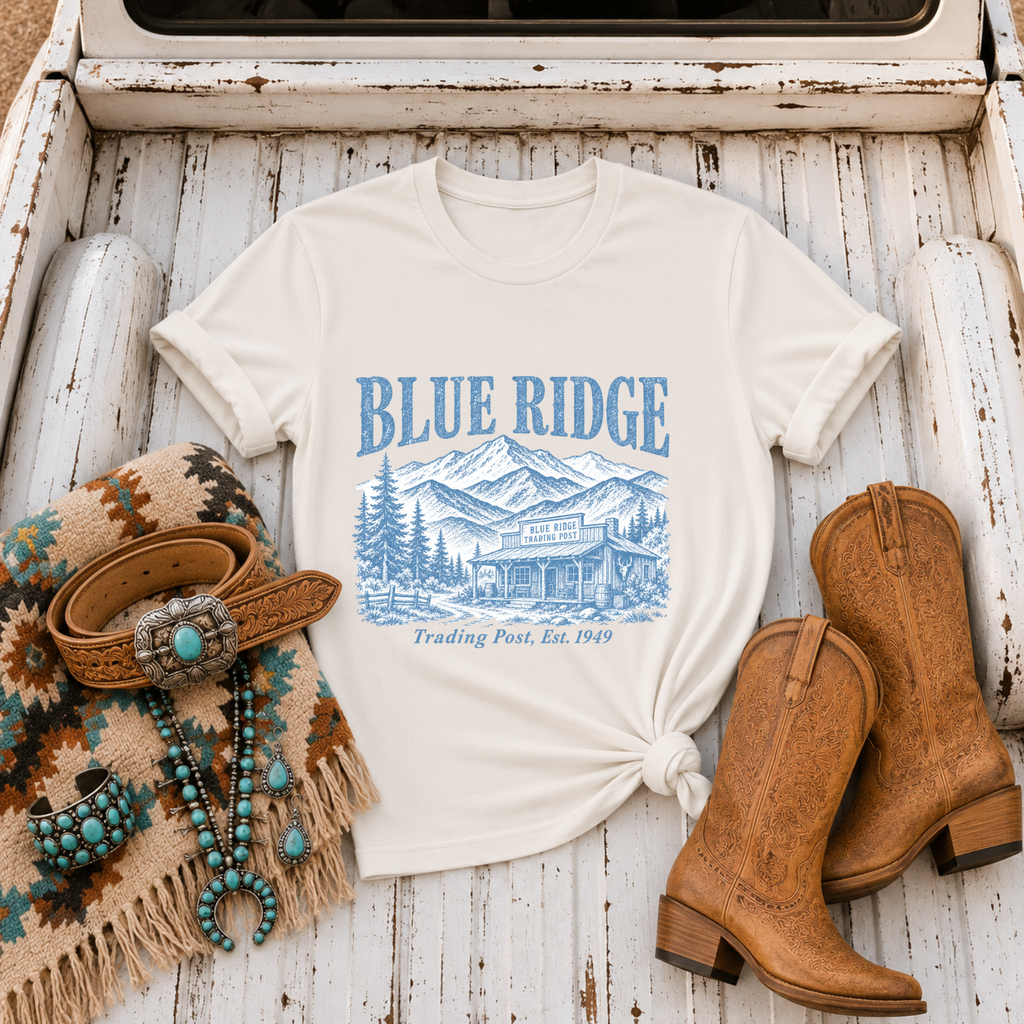 "Blue Ridge Trading Post" T‑Shirt