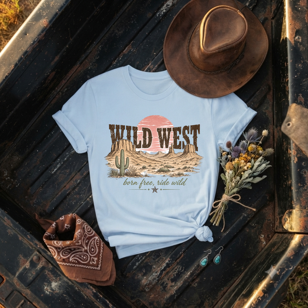 "Born Free, Ride Wild" T‑Shirt