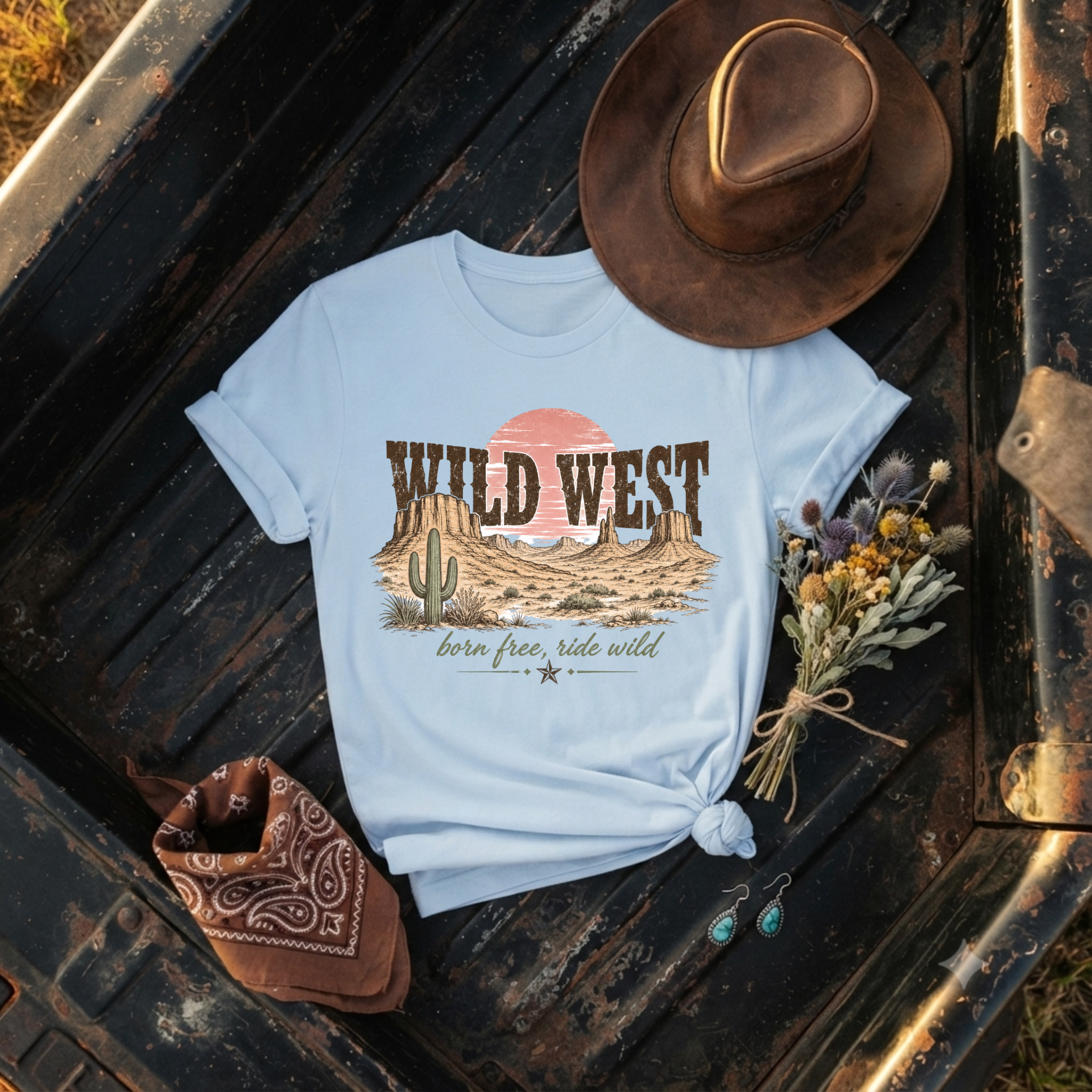 "Born Free, Ride Wild" T‑Shirt