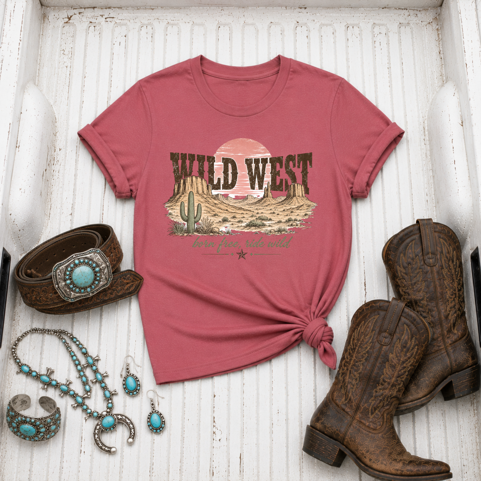 "Born Free, Ride Wild" T‑Shirt