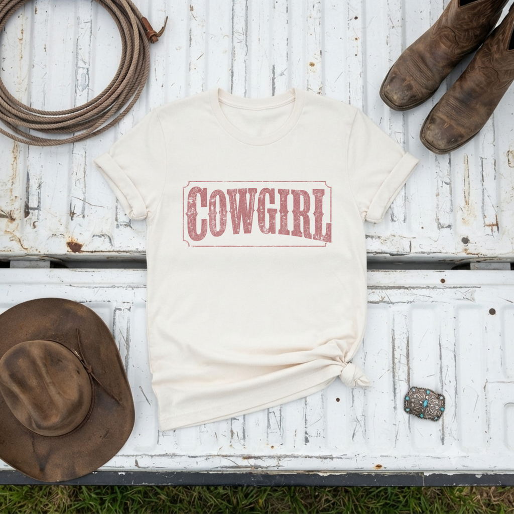 "Cowgirl" Western Vintage T‑Shirt