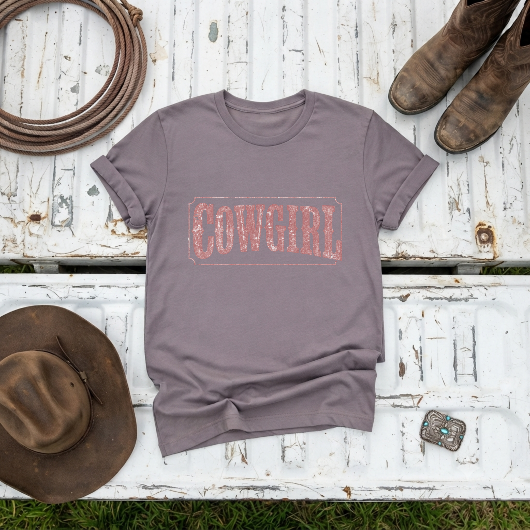"Cowgirl" Western Vintage T‑Shirt
