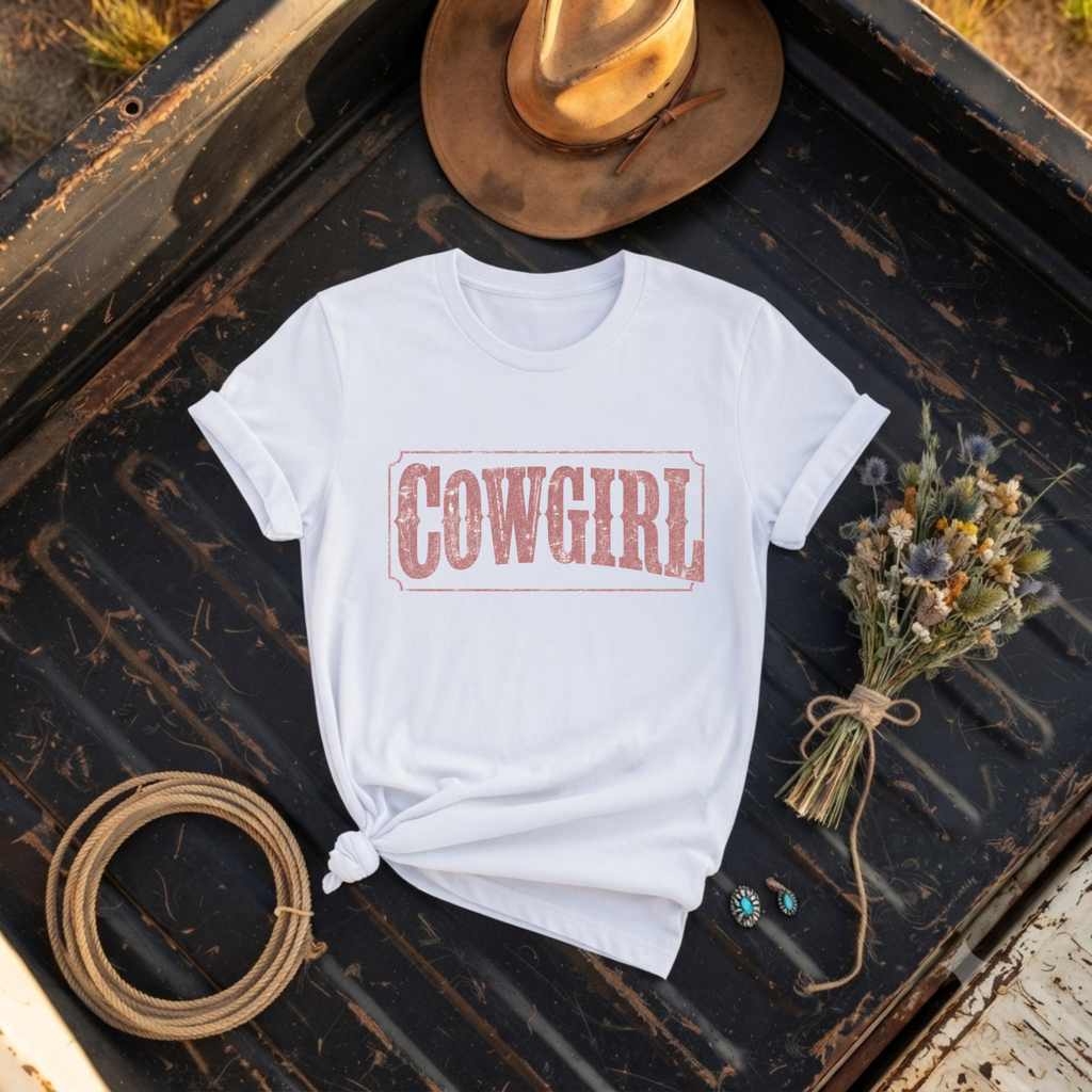 "Cowgirl" Western Vintage T‑Shirt