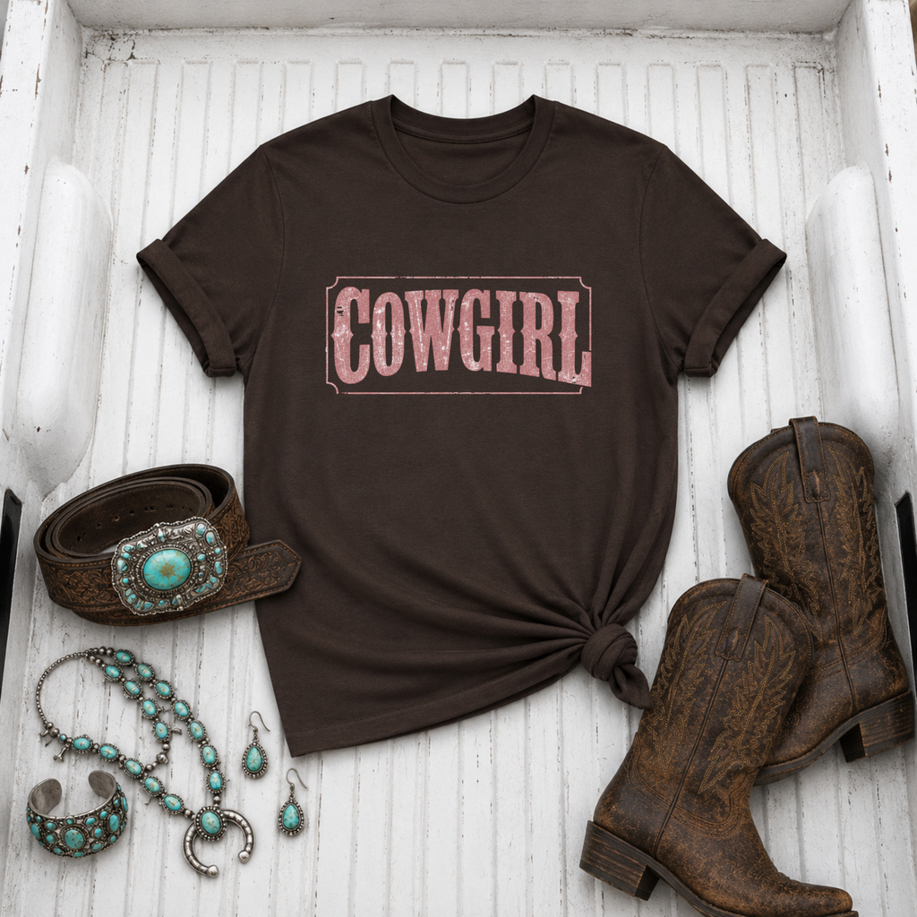 "Cowgirl" Western Vintage T‑Shirt