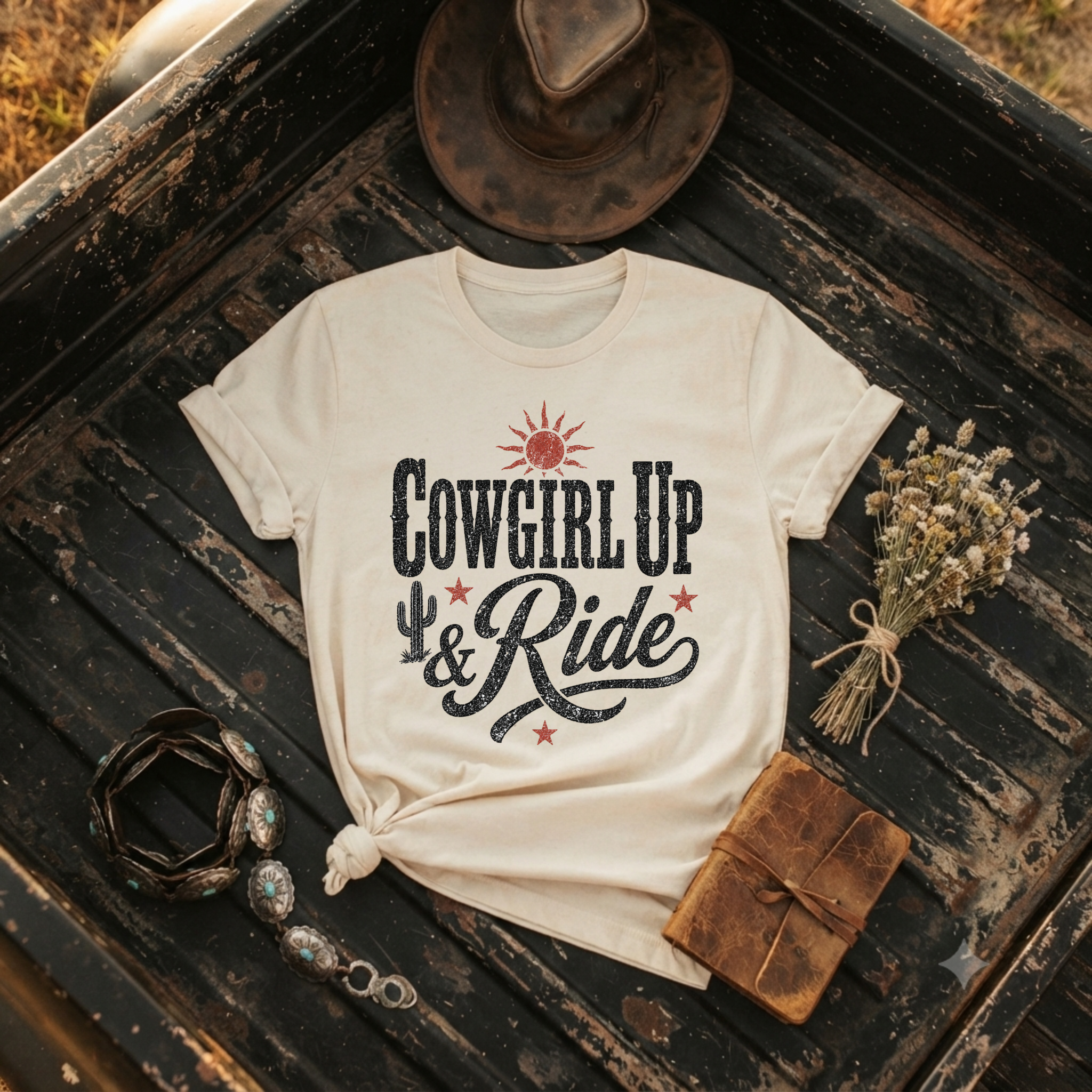 "Cowgirl Up & Ride" T-Shirt